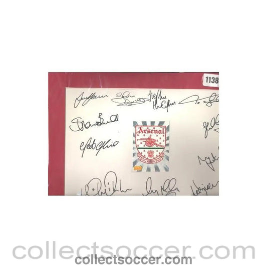 Arsenal signatures - Collect Soccer