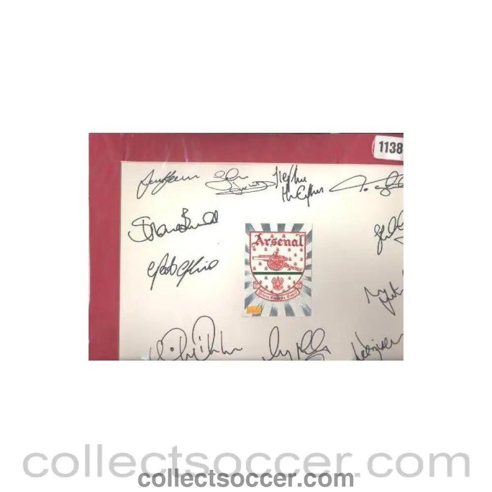 Arsenal signatures - Collect Soccer