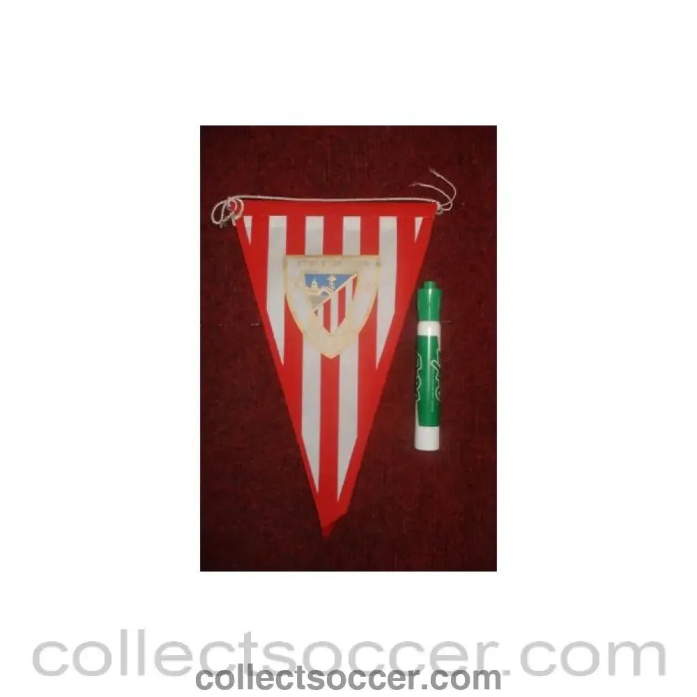 Athletic Club Bilbao Pennant once property of the football referee Neil Midgley - Collect Soccer