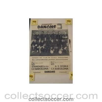 Barcelona v Standard Liege and v Roma poster - Collect Soccer