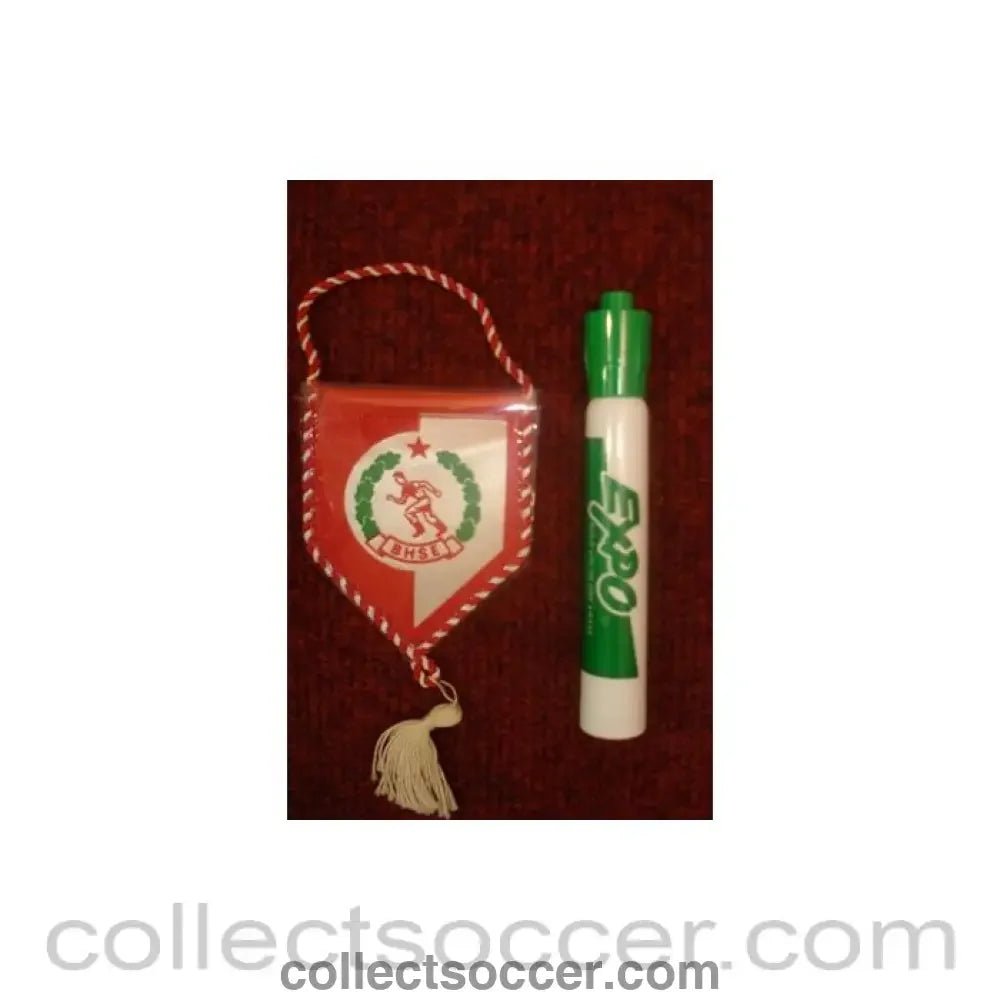 BHSE small Pennant once property of the football referee Neil Midgley - Collect Soccer