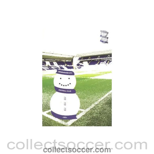 Birmingham City FC Christmas greetings card with facsimile signatures of the entire team