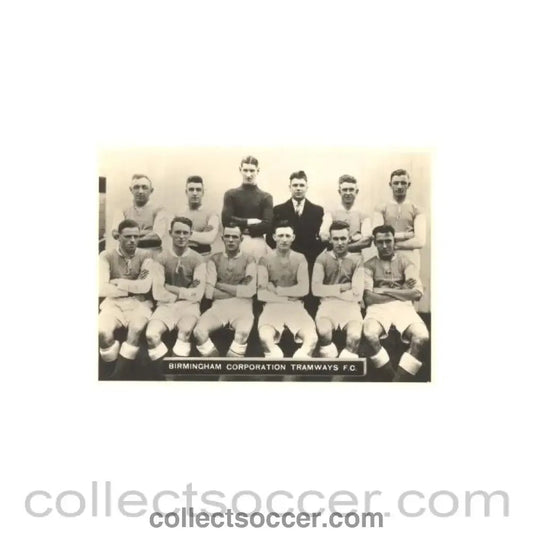 Birmingham Corporation Tramways FC Photocard - Collect Soccer