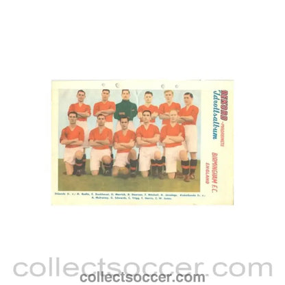 Birmingham FC colour team photograph - Rekord Magazine - Collect Soccer