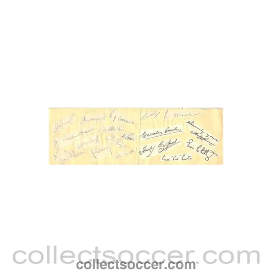 Blackpool and Burnley old autographs
