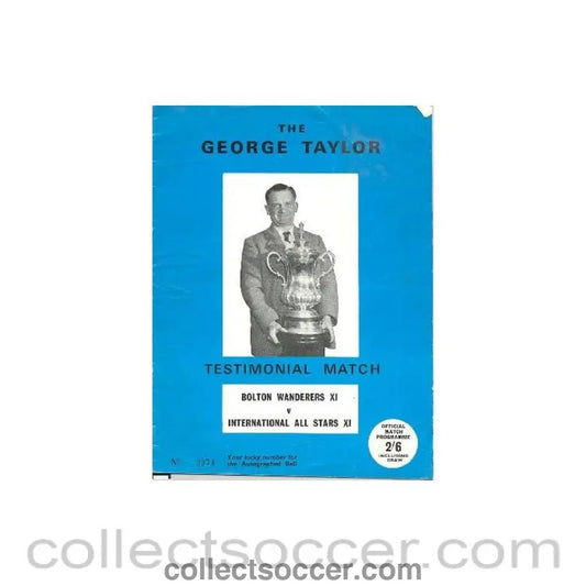 Bolton Wanderers v International All Stars XI official programme - Collect Soccer