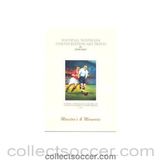 Booklet - Football Nostalgia - Limited Edition Art Prints - Maestros & Memories by Brian West