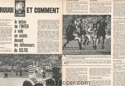 Celtic FC Lisbon Lions 1967 Edition of Miroir Du Football also covers Russia beating France 4 - 2 - Collect Soccer