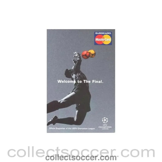 Champions League Final Master Card postcard