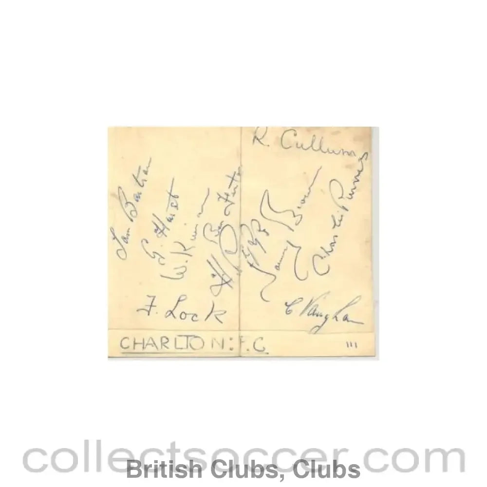 Charlton Athletic signatures of footballers