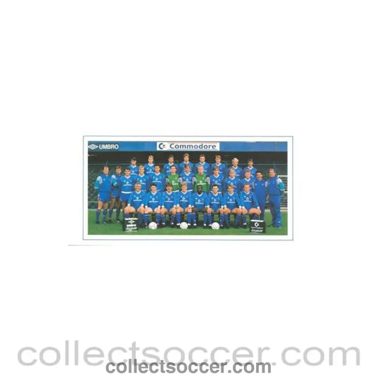 Chelsea Best Wishes card with facsimile signatures of all footballers