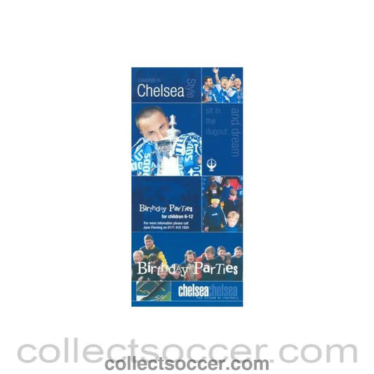 Chelsea Birthday Parties for children 6-12 leaflet