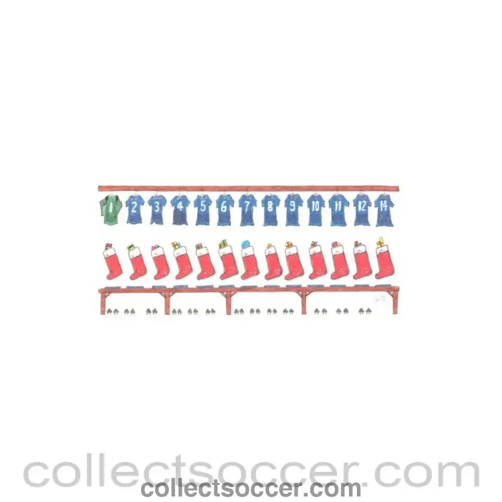 Chelsea Christmas greetings card - Collect Soccer