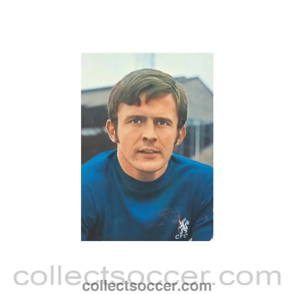 Chelsea & England - John Hollins postcard by Coffer, London - Collect Soccer