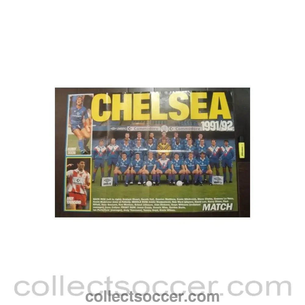 Chelsea FC on one side and Nottingham Forest on the other side large poster