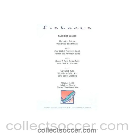 Chelsea Fishnets menu