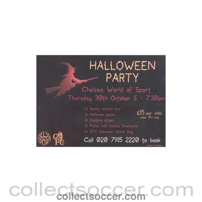 Chelsea Halloween Party Card - Collect Soccer