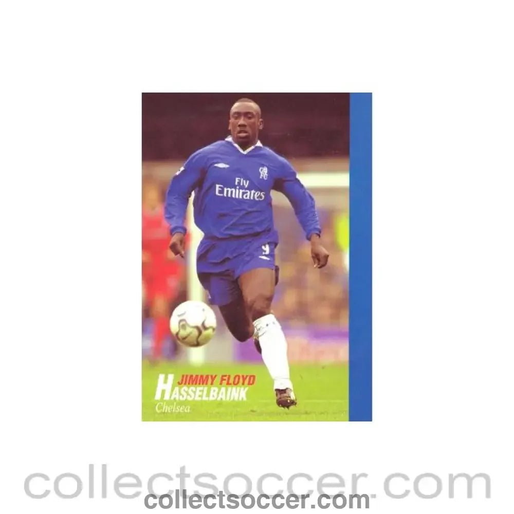 Chelsea - Jimmy Floyd Hasselbaink unofficial Thai produced colour postcard - Collect Soccer