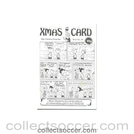 Chelsea Red Card Fanzine No:34 XMAS CARD