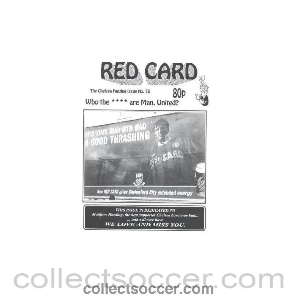 Chelsea Red Card Fanzine No:78-1 - Collect Soccer