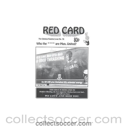 Chelsea Red Card Fanzine No:78-1