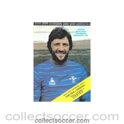 Chelsea v Arsenal official Micky Droy testimonial match programme - Collect Soccer