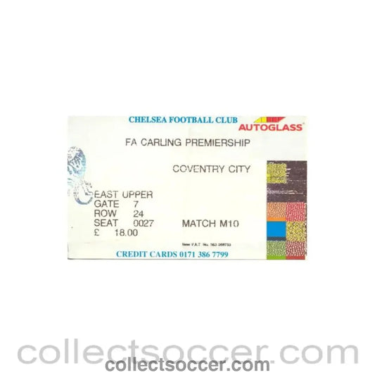 Chelsea v Coventry City used ticket of an unknown season Premier League
