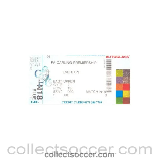 Chelsea v Everton ticket of an unknown season Premier League