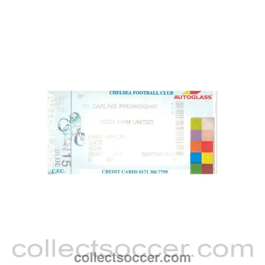 Chelsea v West Ham United ticket of an unknown season Premier League