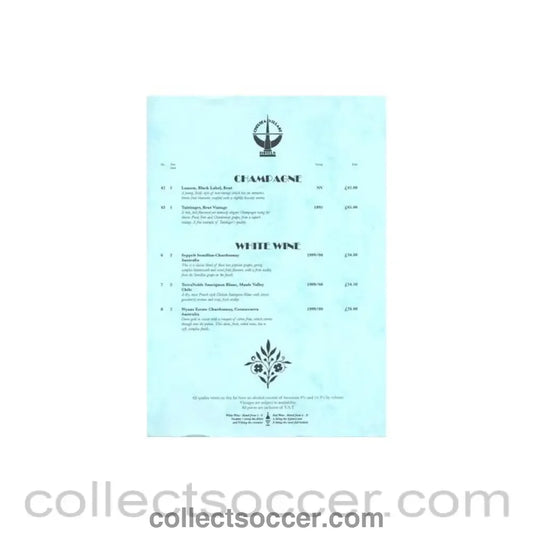 Chelsea Village Hotels wine list