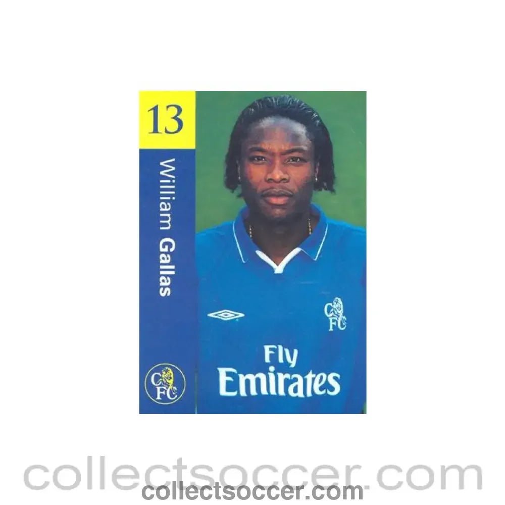 Chelsea William Gallas official postcard - Collect Soccer