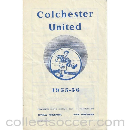 1955 - Colchester United FC V Newport County FC Football Progamme 15/10/1955 - Collect Soccer
