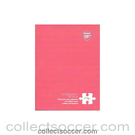 Community Review 25 Years Community - official Arsenal brochure