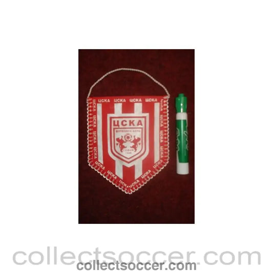 CSKA Sofia Bulgaria Pennant once property of the football referee Neil Midgley