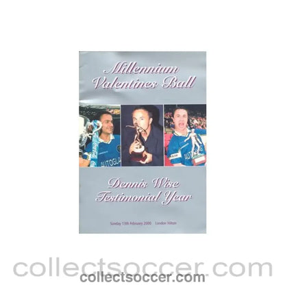 Dennis Wise Testimonial Year Millennium Valentines Ball brocure