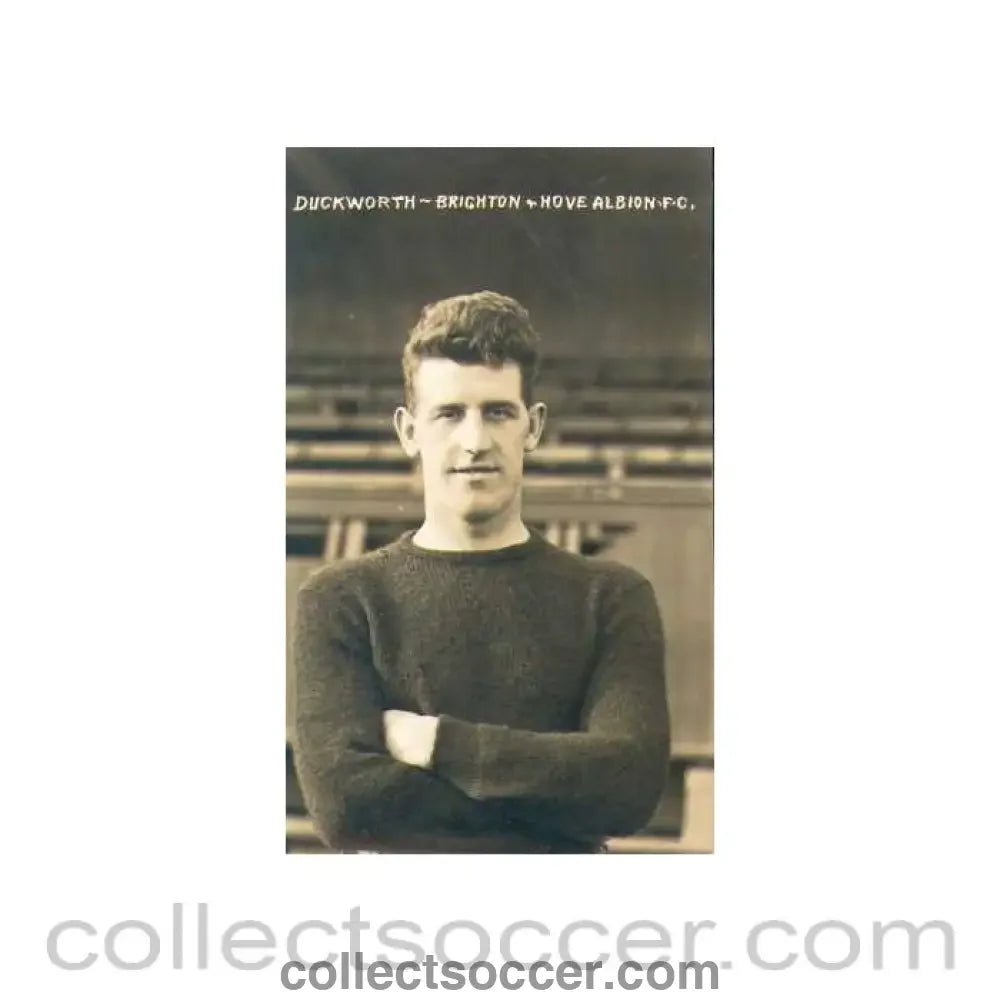 Duckworth - Brighton and Hove Albion Postcard - Collect Soccer