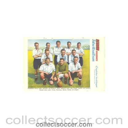England colour team photograph - Rekord Magazine - Collect Soccer