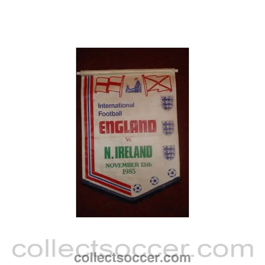 England v Northern Ireland large Pennant 40 x 29 cm