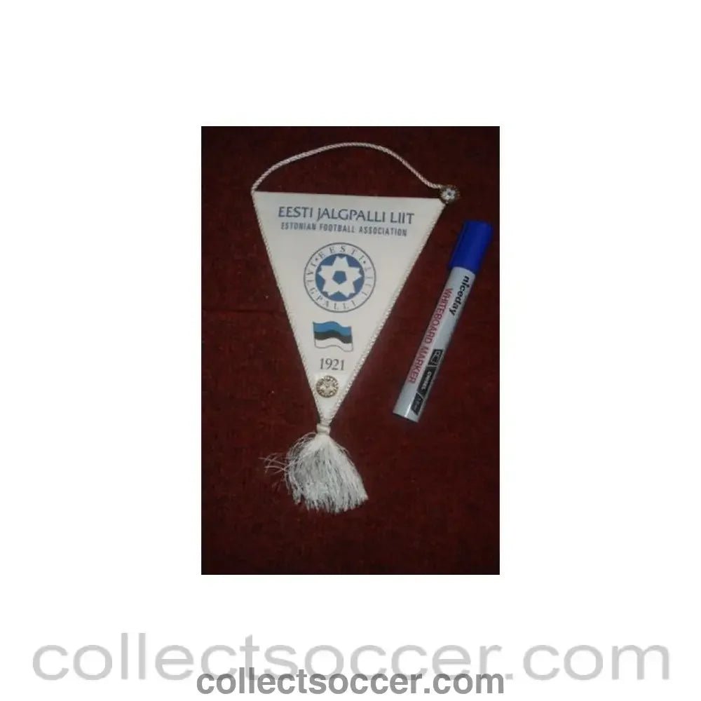 Estonian Football Association small pennant - Collect Soccer
