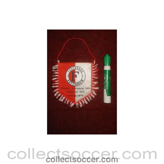 Feyenoord Rotterdam Pennant once property of the football referee Neil Midgley