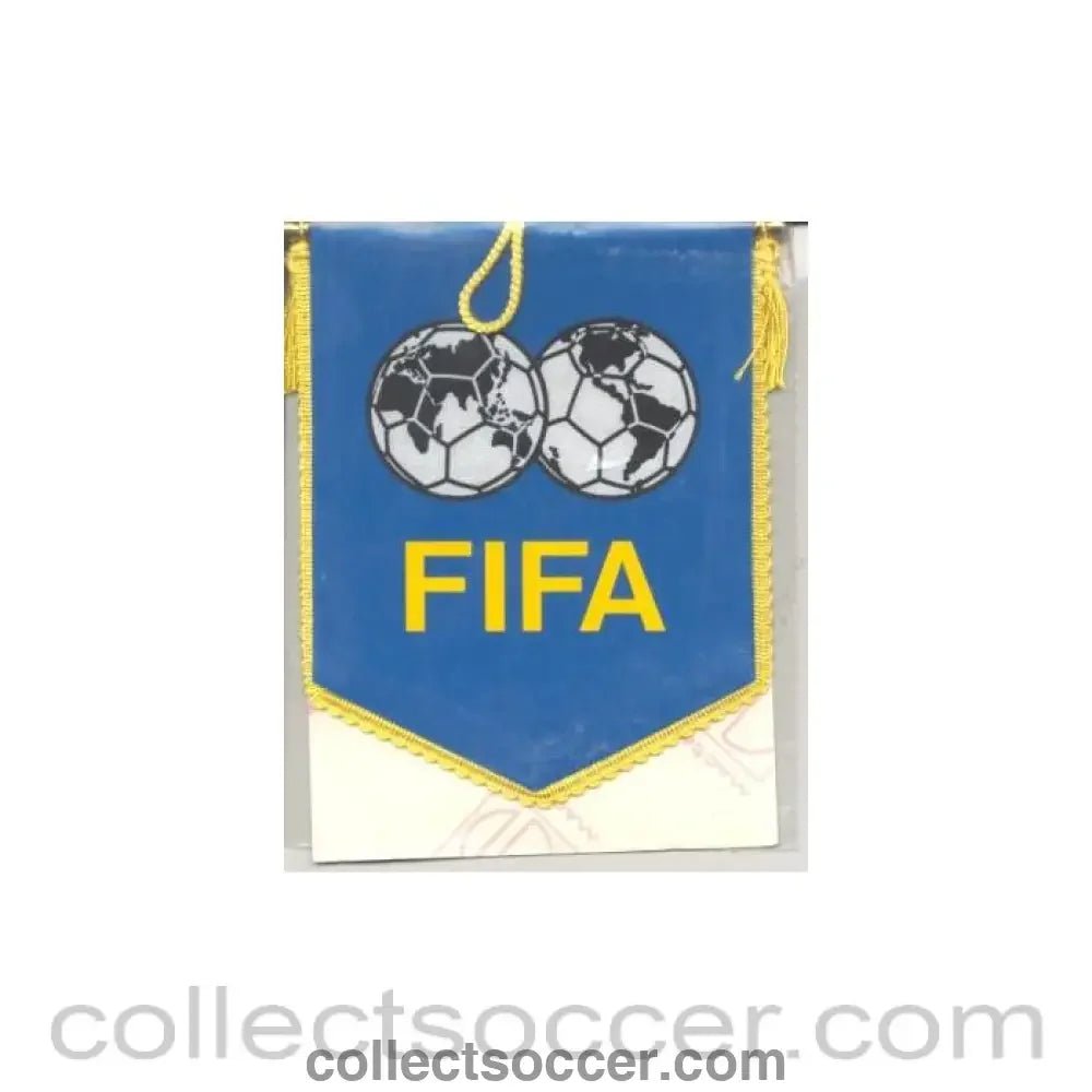 FIFA small pennant with a FIFA sticker - Collect Soccer