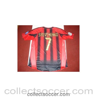 Football Memorabilia Shirt of Shevchenko, Milan, Match Worn - Collect Soccer