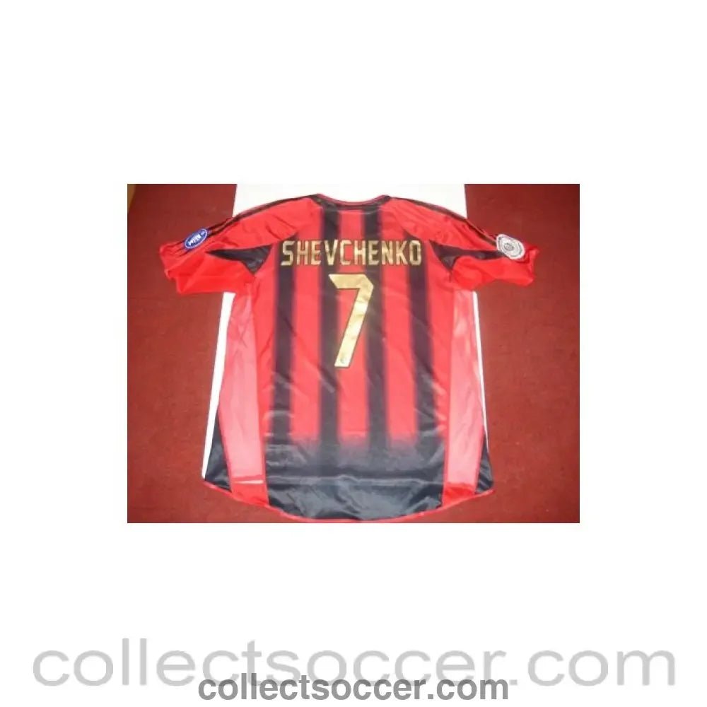 Football Memorabilia Shirt of Shevchenko, Milan, Match Worn - Collect Soccer