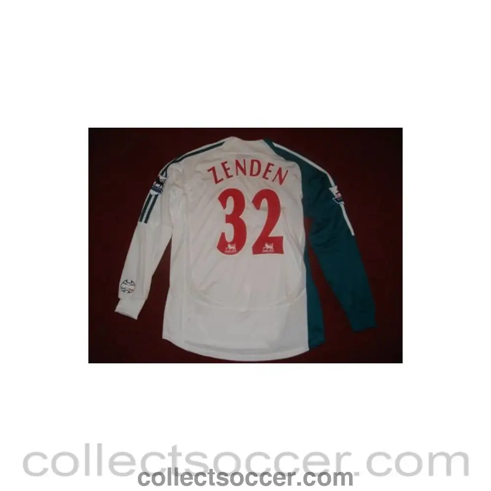 Football Memorabilia Signed Shirt of Zenden Liverpool Match Worn