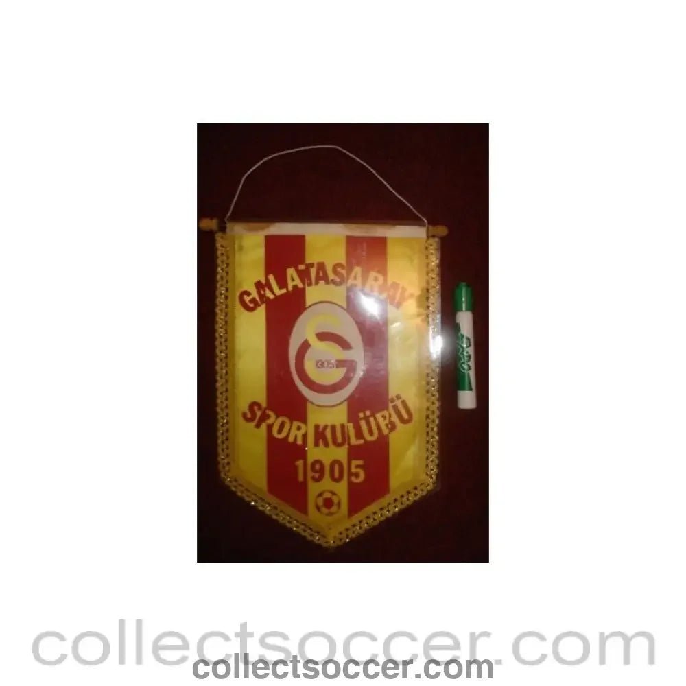 Galatasaray Pennant once property of the football referee Neil Midgley - Collect Soccer