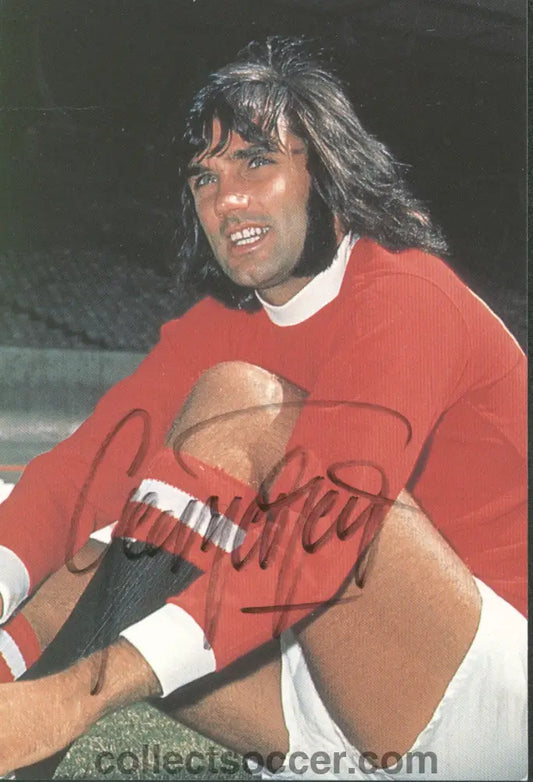 George Best Manchester United Original Signed Postcard