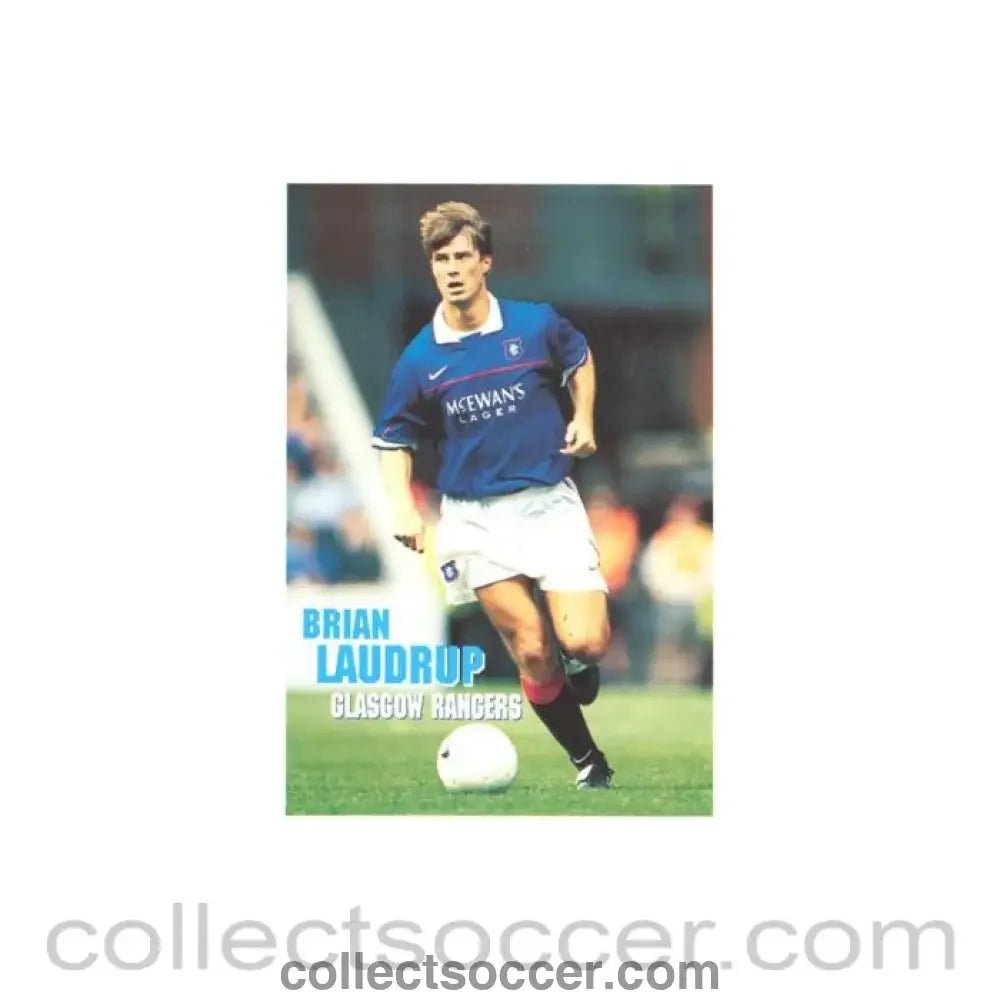 Glasgow Rangers - Brian Laudrup colour card - Collect Soccer