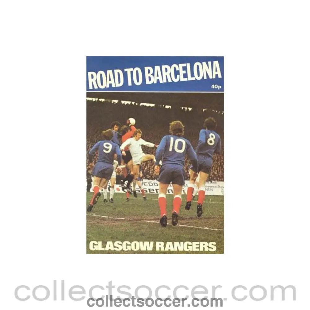 Glasgow Rangers Road to Barcelona brochure - Collect Soccer