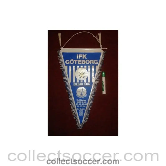 Goteborg large Pennant once property of the football referee Neil Midgley