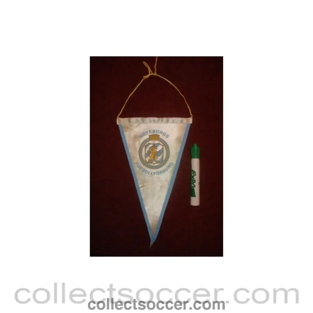 Goteborg Pennant once property of the football referee Neil Midgley - Collect Soccer